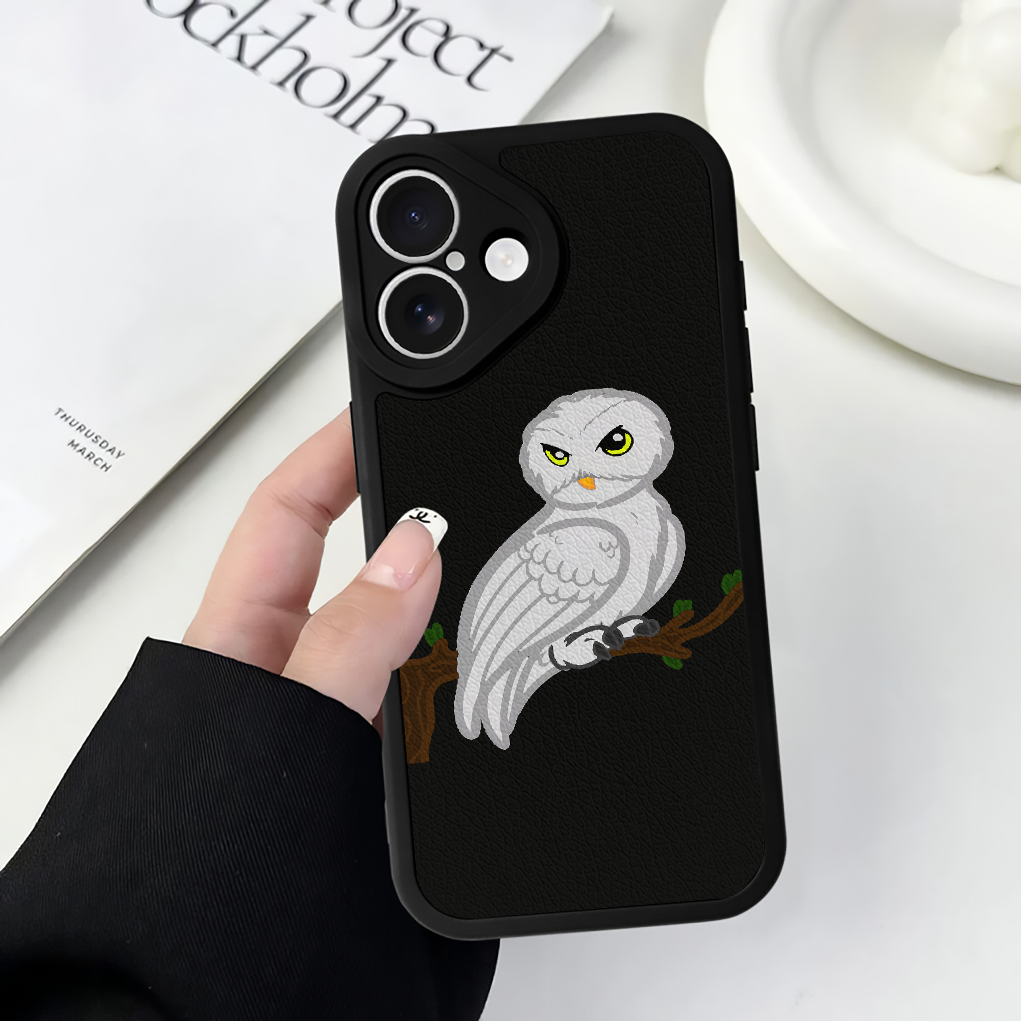 （画像用） Harry Potter ハリー・ポッターシリーズ 【iPhone 16シリーズ対応】シリコンスマホケース（レザー調） 材質：シリコン